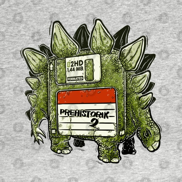 Prehistoric diskette by raxarts